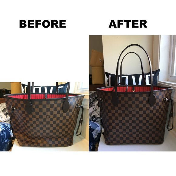 👑 for LV Neverfull PM Purse Organizer Insert Red - Picture 9 of 9